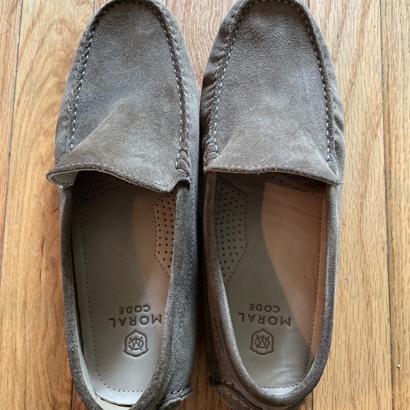 Moral Code Men’s leather driver shoes - Picture 1 of 2